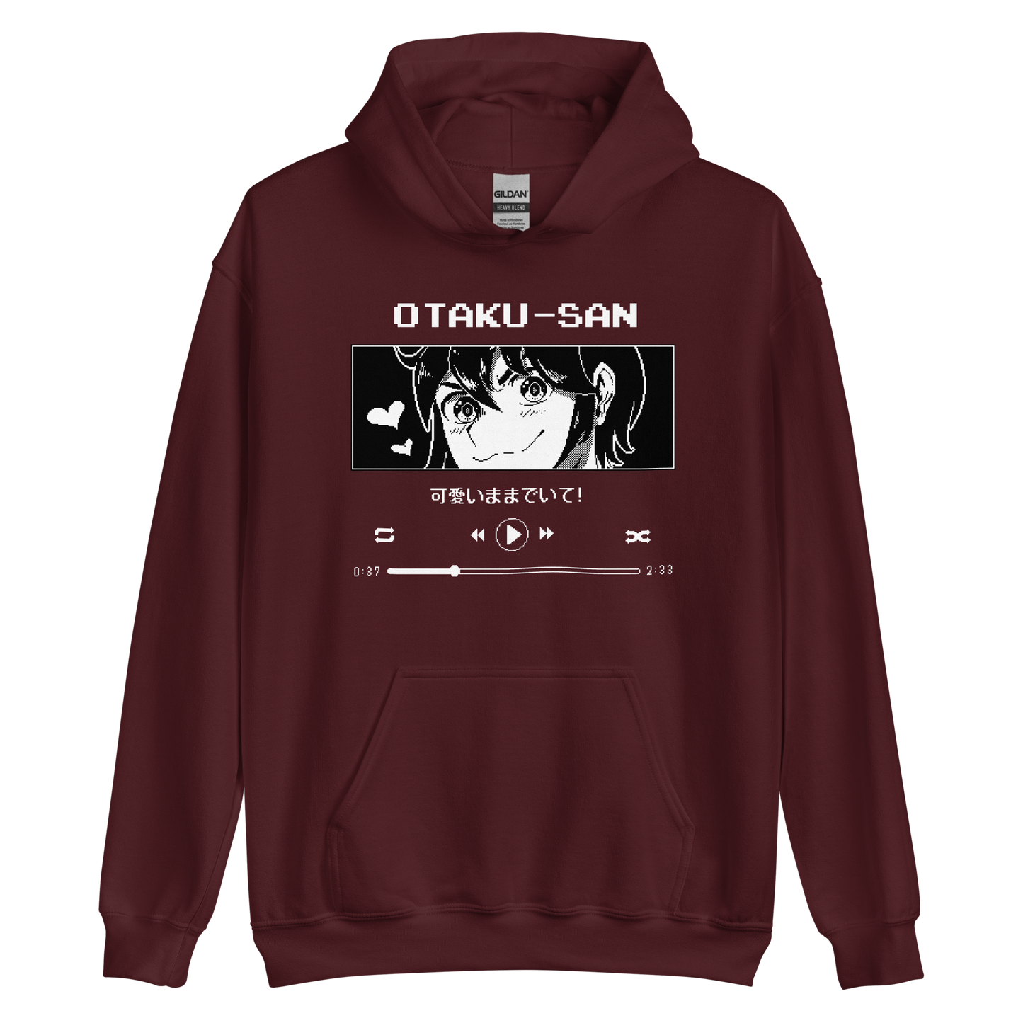 Otaku-San's Play Me Hoodie (Dark Colors)